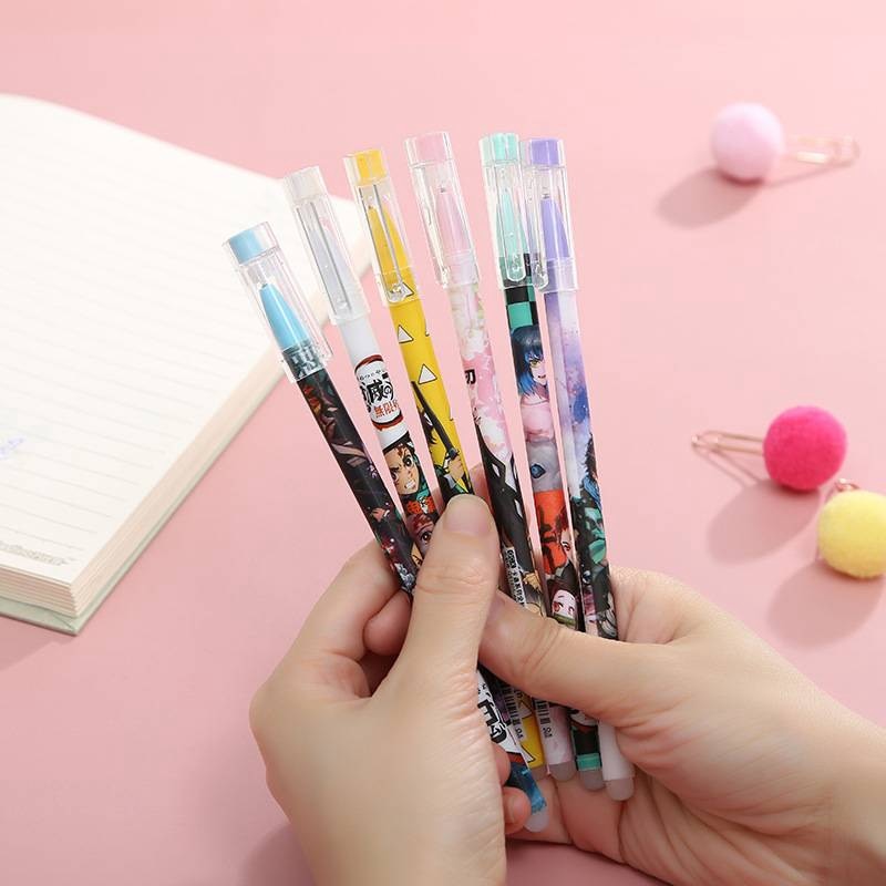 Demon Slayer – Different Characters Themed Gen Pens (Set of 6) Pens & Books