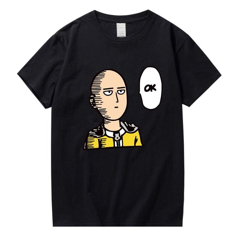 One Punch Man – Saitama “Ok” T-Shirts (Different Colors) T-Shirts & Tank Tops