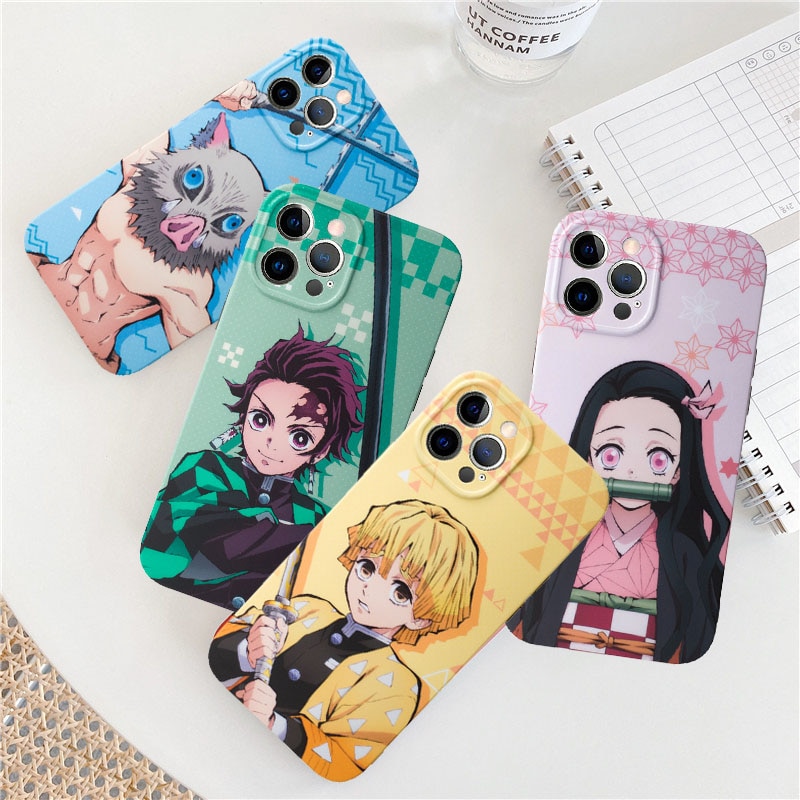 Demon Slayer – Cool Characters Themed iPhone Covers (7 – 12 Pro Max) Phone Accessories