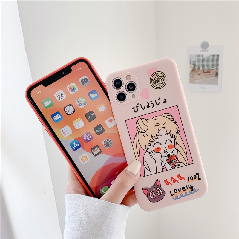 Sailor Moon – Sailor Moon Themed Cute Covers for Different iPhones (6S – 12 Pro Max) Phone Accessories