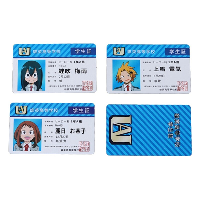 My Hero Academia – All UA Students’ Cosplay ID Cards (10+ Designs) Cosplay & Accessories