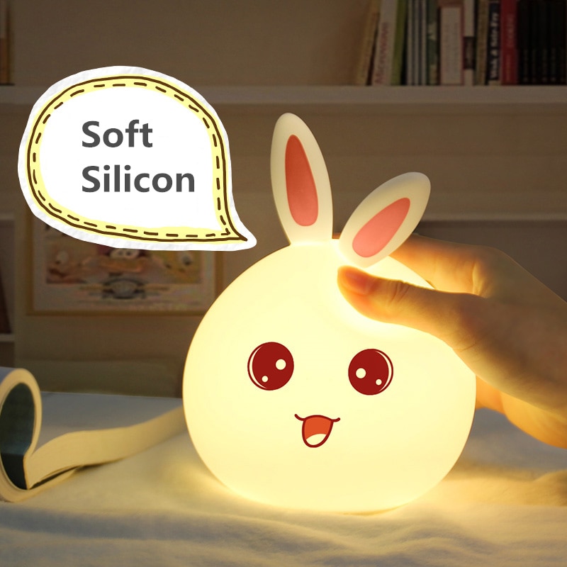 Cute AnimeThemed Soft Multi-Color Bunny Rabbit With Touch Sensor (4 Designs) Dolls & Plushies
