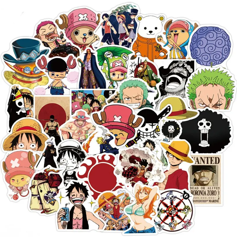 One Piece – All Crazy and Amazing Characters Stickers (Set of 50) Posters