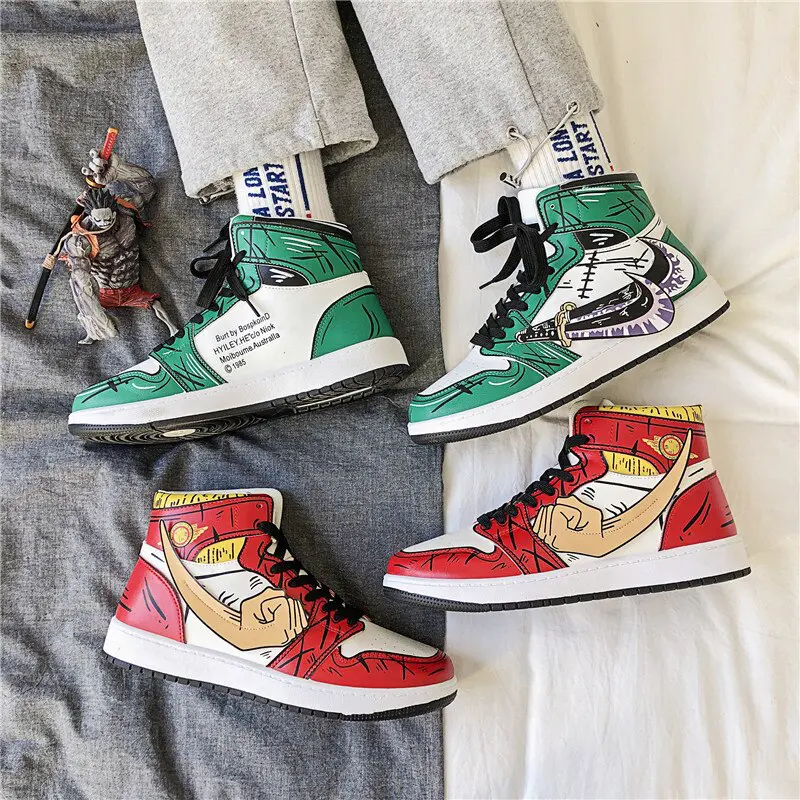 One Piece – Luffy & Zoro Themed Sporty Sneakers (+10 Designs) Shoes & Slippers