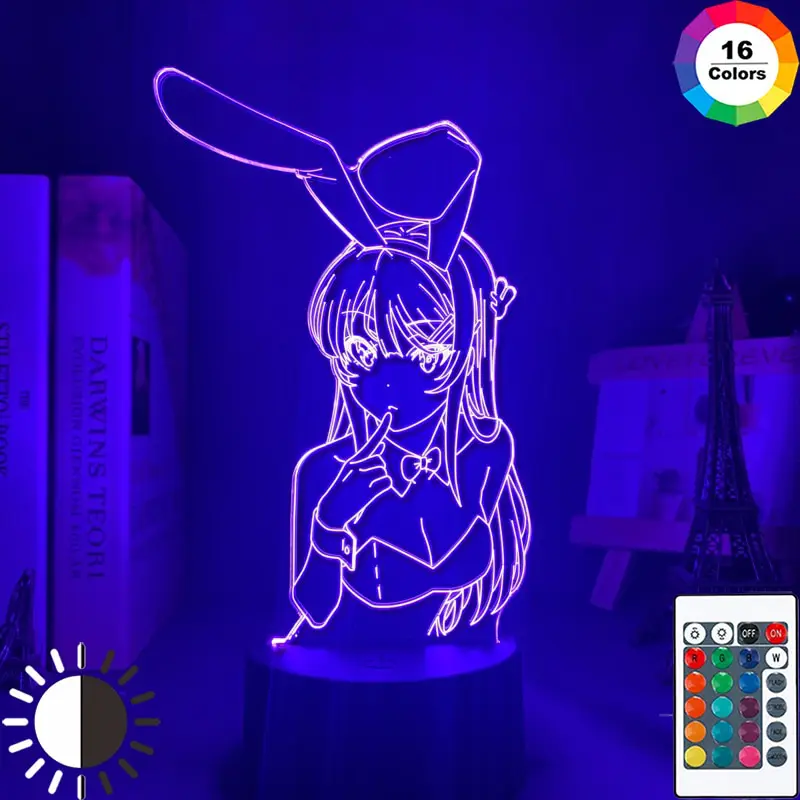 Rascal Does Not Dream of a Dreaming Girl – Different Characters Themed Cute Lighting Lamps (10+ Designs) Lamps