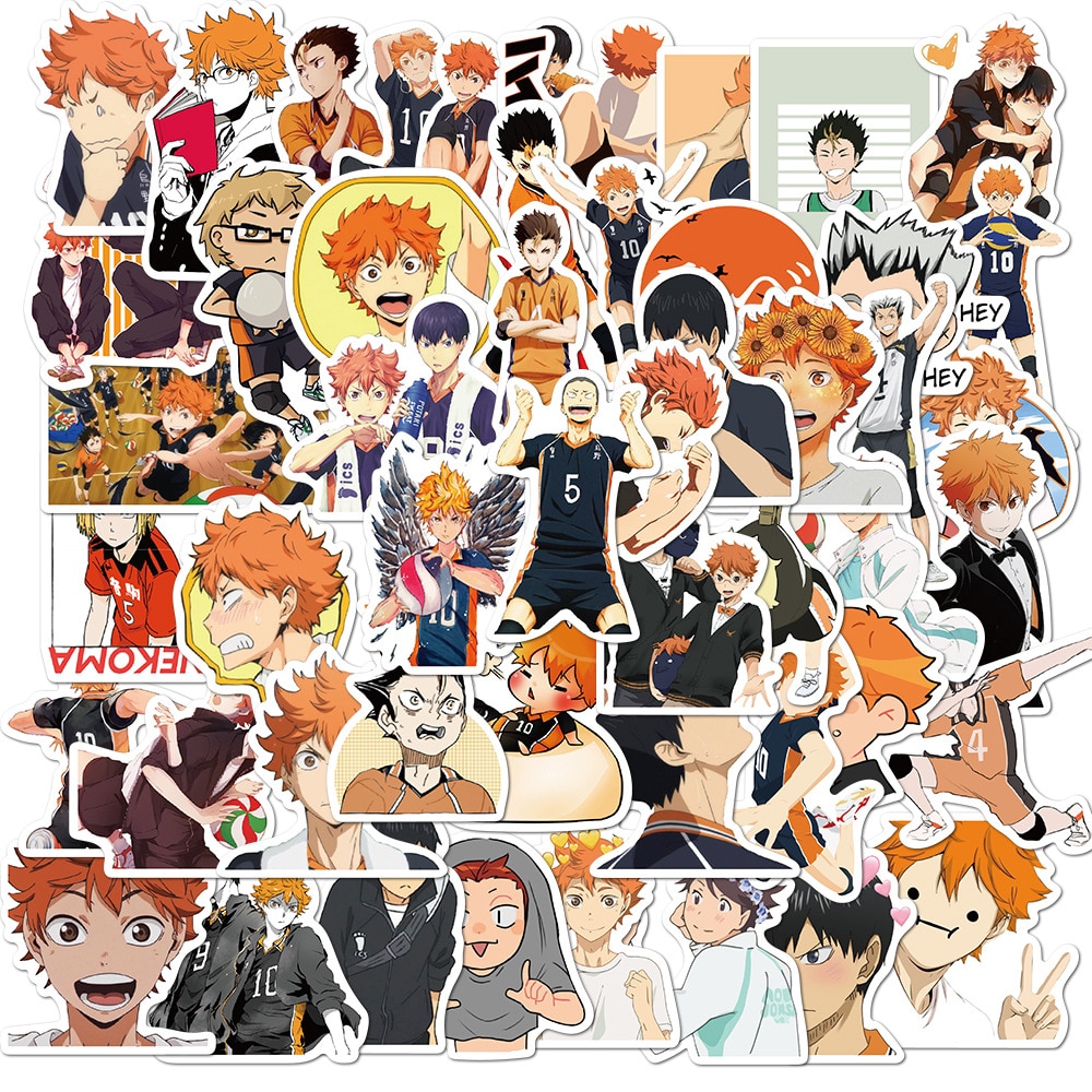 Haikyuu!! – All-in-One Characters Themed Pack of Stickers (10/30/50 Pieces) Action & Toy Figures