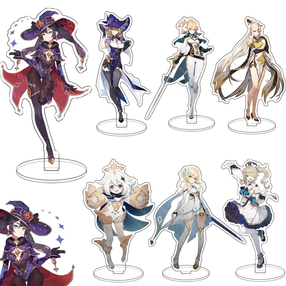 Genshin Impact – All Characters Themed Acrylic Figure Stands (40+ Designs) Action & Toy Figures