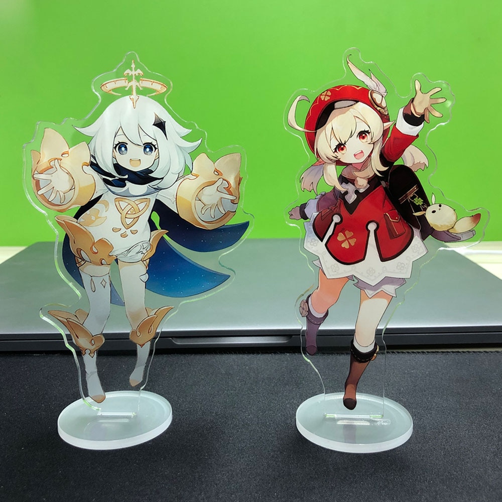 Genshin Impact – All Characters Themed Acrylic Figure Stands (40+ Designs) Action & Toy Figures