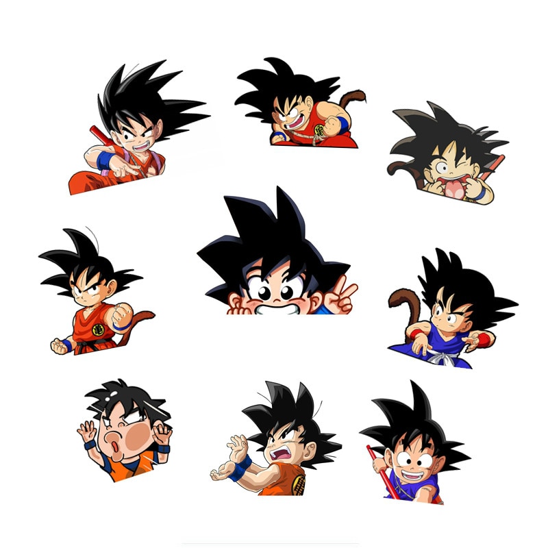 Dragon Ball – Goku Themed Amazing Universal Stickers (9 Designs) Car Decoration
