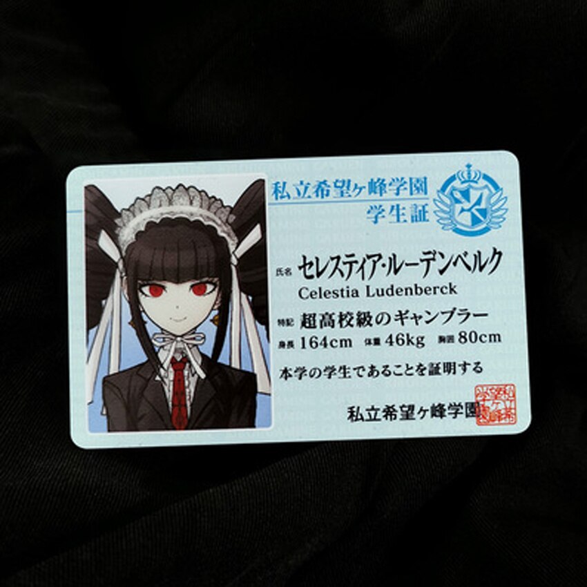 Danganronpa – Different Characters Themed Realistic Student ID Cards (8 Designs) Cosplay & Accessories
