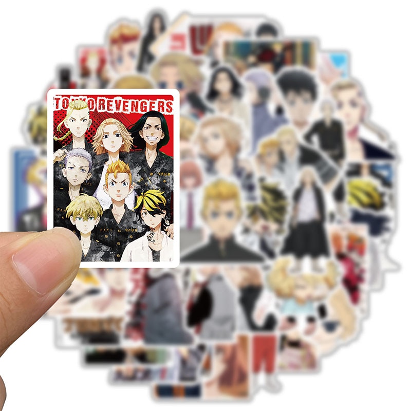 Tokyo Revengers – All-in-One Characters Cool Sticker Packs (10/30/50 Pieces) Posters