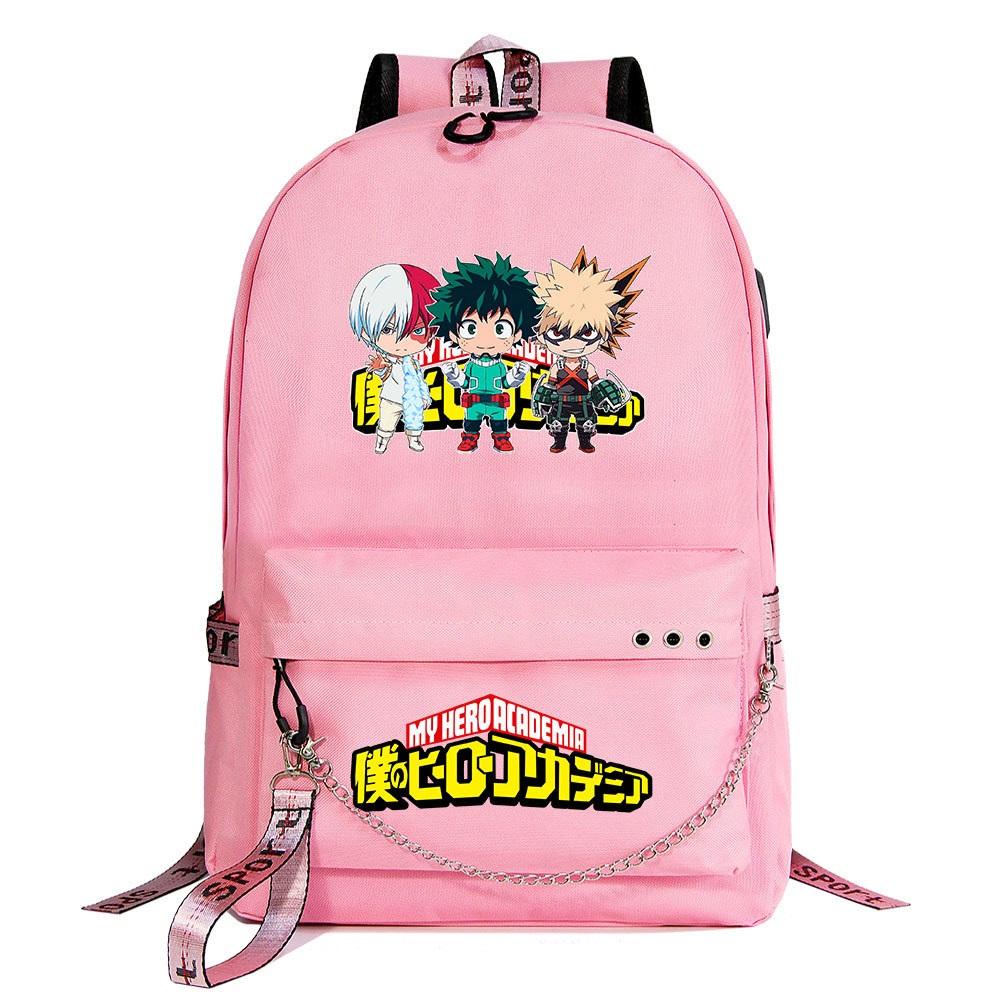 My Hero Academia – Midoriya, Todoroki, and Bakugo Themed Backpacks (7 Designs) Bags & Backpacks