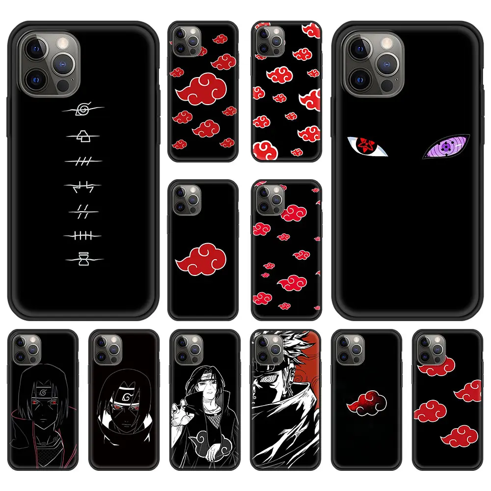 Naruto – Akatsuki Themed Premium Mobile Covers for iPhone (iPhone 7 – 12 Pro Max) Phone Accessories
