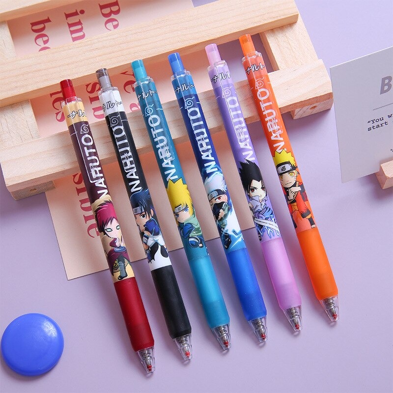 Naruto – Sasuke and Naruto Themed Set of Gel Pens (6 Pieces) Pens & Books