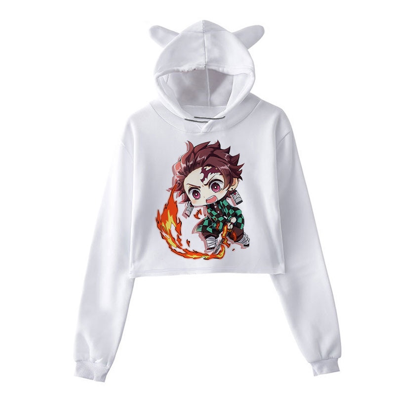Demon Slayer Oversized Sweatshirt Anime Hoodie Hooded Streetwear Hip Hop  Sweatshirts Men/women Loose Pullover Clothes Outerwear Beige | Fruugo IE