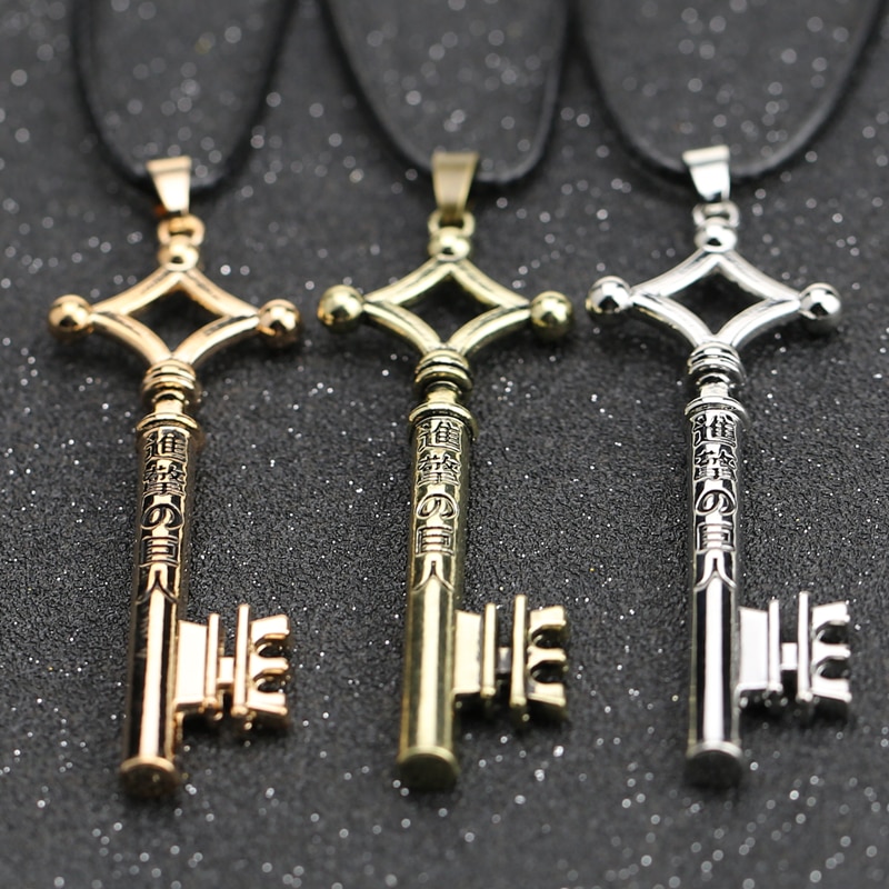 Attack On Titan – Eren’s Basement Key Themed Necklaces (3 Designs) Pendants & Necklaces