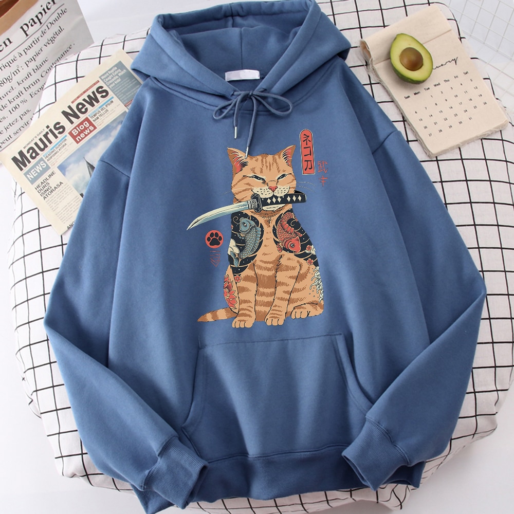 Badass Ninja Cat Themed Comfortable Hoodies (20+ Designs) Hoodies & Sweatshirts