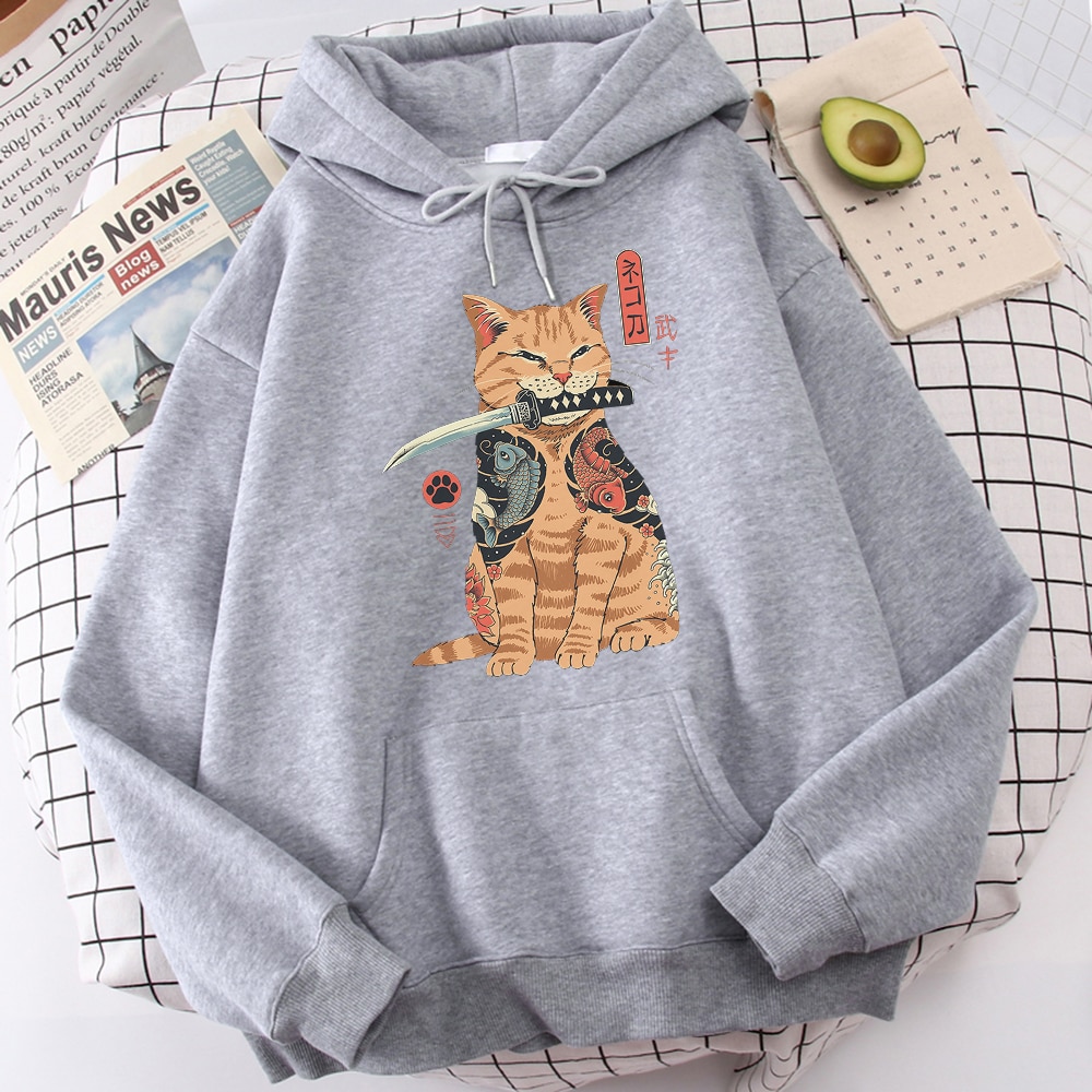 Badass Ninja Cat Themed Comfortable Hoodies (20+ Designs) Hoodies & Sweatshirts