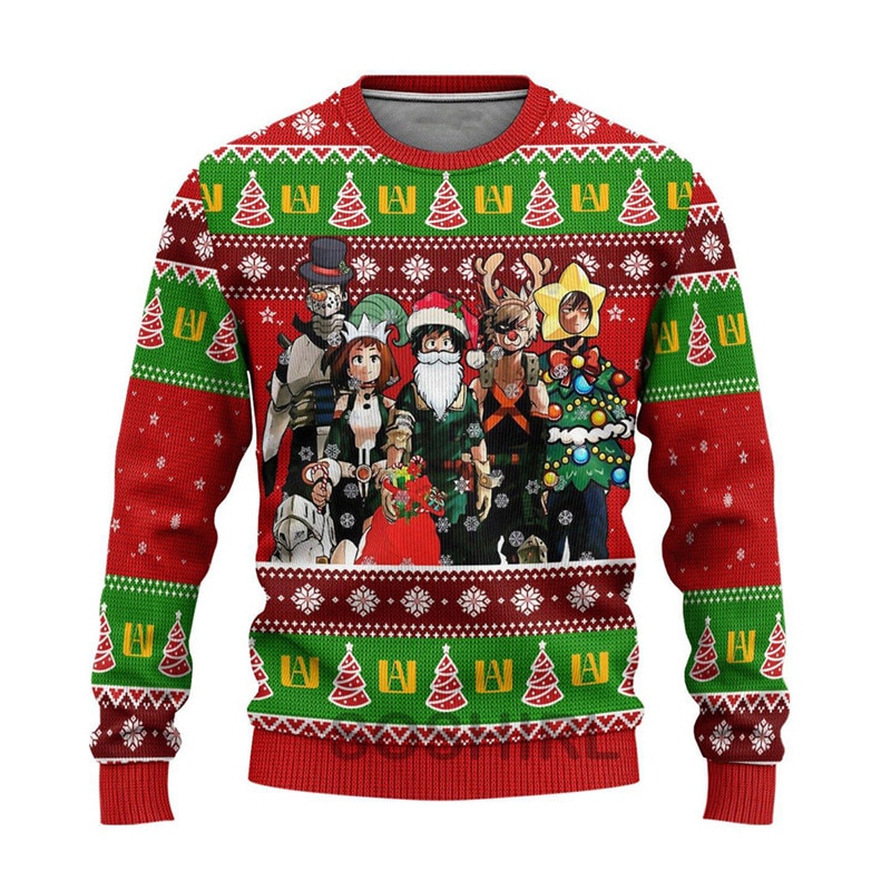 My Hero Academia – All-in-One Characters Themed Comfortable Christmas Sweatshirts (2 Designs) Hoodies & Sweatshirts