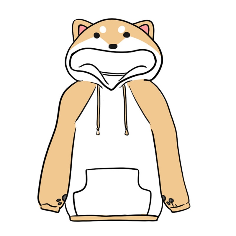Cute Shiba Inu Dog Themed Warm Sweatshirts (2 Designs) Hoodies & Sweatshirts