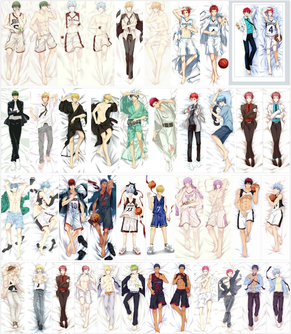 Kuroko’s Basketball – Different Characters Themed Attractive Dakimakura Hugging Body Pillow Covers (20+ Designs) Bed & Pillow Covers