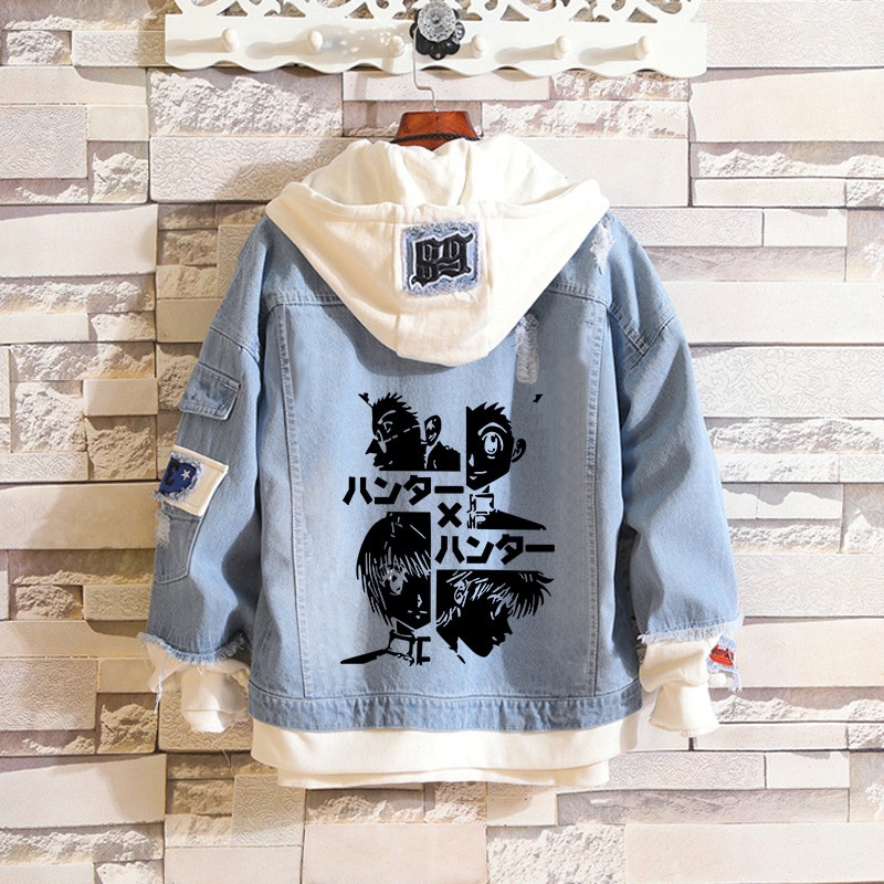 Hunter X Hunter – Different Amazing Characters Themed Denim Jackets (25 Designs) Jackets & Coats