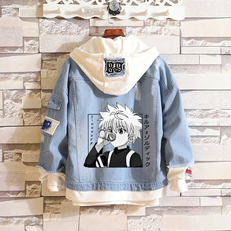Hunter X Hunter – Different Amazing Characters Themed Denim Jackets (25 Designs) Jackets & Coats