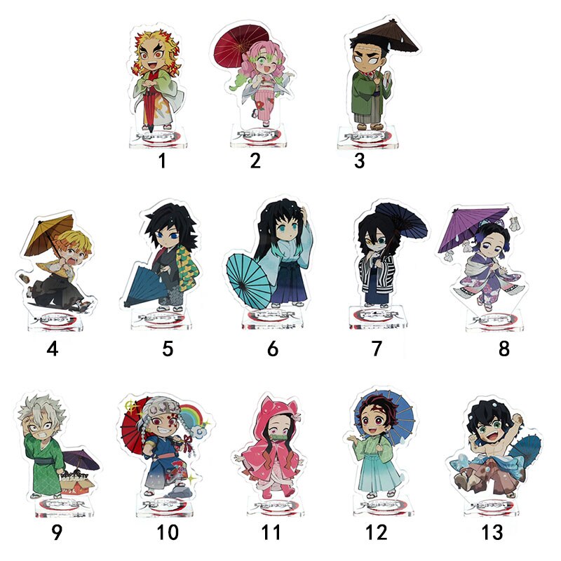 Demon Slayer – Different Characters Themed Cute Acrylic Stands (10+ Designs) Action & Toy Figures