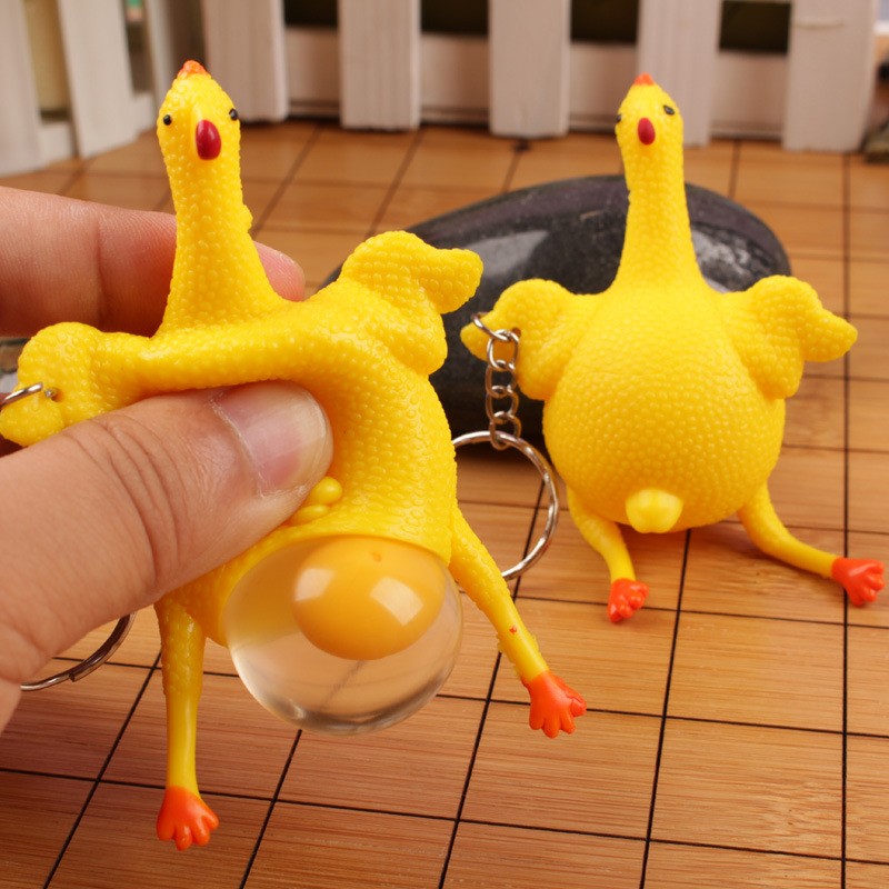 Wholesome Hens laying eggs themed Stress-Relieving Toys Action & Toy Figures