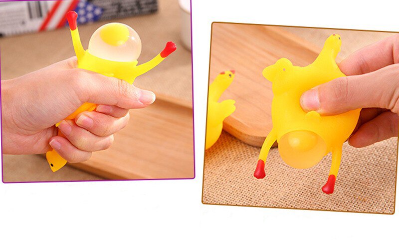 Wholesome Hens laying eggs themed Stress-Relieving Toys Action & Toy Figures