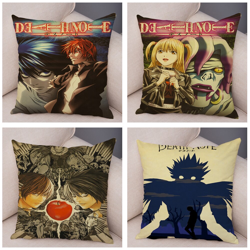 Death Note – All Cool Characters Themed Soft Cushion/Pillow Covers (40+ Designs) Bed & Pillow Covers