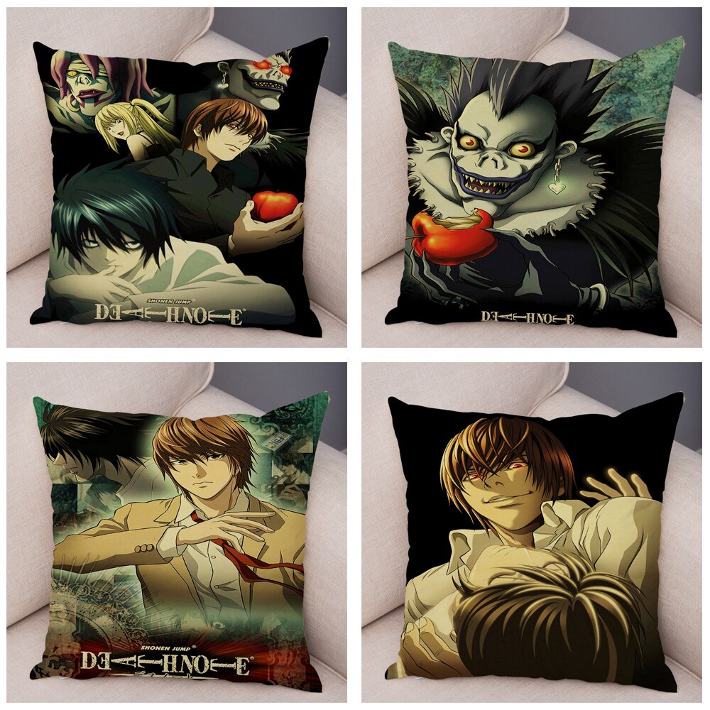 Death Note – All Cool Characters Themed Soft Cushion/Pillow Covers (40+ Designs) Bed & Pillow Covers
