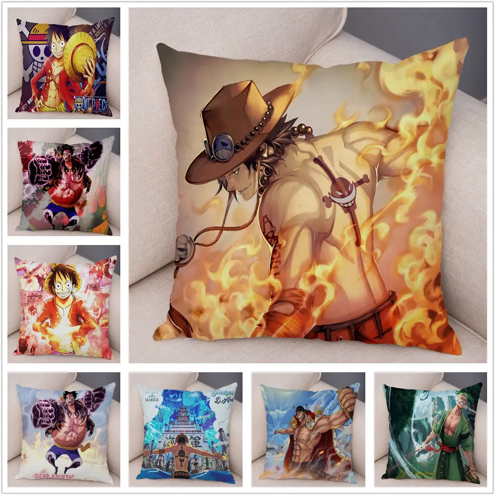 One Piece – All Badass Characters Themed Cushion/Pillow Covers (20+ Designs) Bed & Pillow Covers