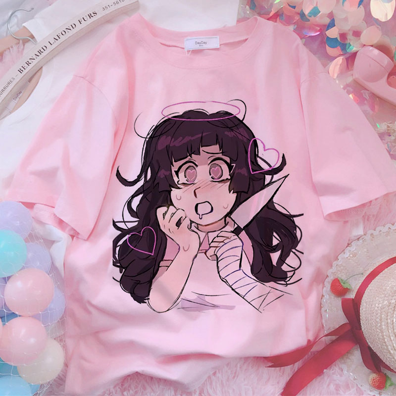 Cute Anime Girls Themed Tops/T-Shirts for Women (7 Designs) T-Shirts & Tank Tops