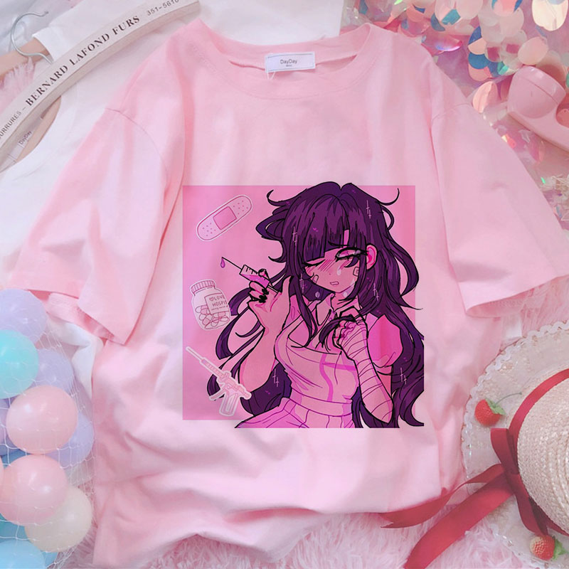 Cute Anime Girls Themed Tops/T-Shirts for Women (7 Designs) T-Shirts & Tank Tops