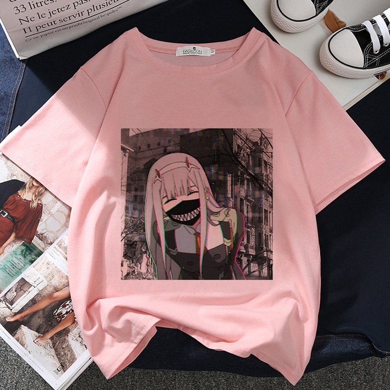 Darling in the Franxx – Zero Two Themed Cute T-Shirts (25 Designs) T-Shirts & Tank Tops