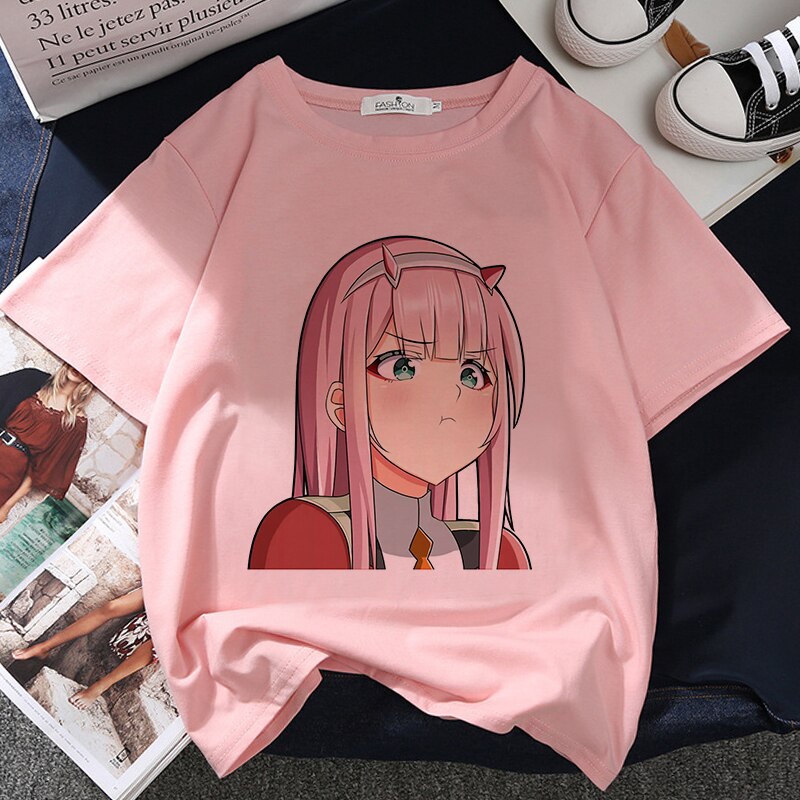 Darling in the Franxx – Zero Two Themed Cute T-Shirts (25 Designs) T-Shirts & Tank Tops