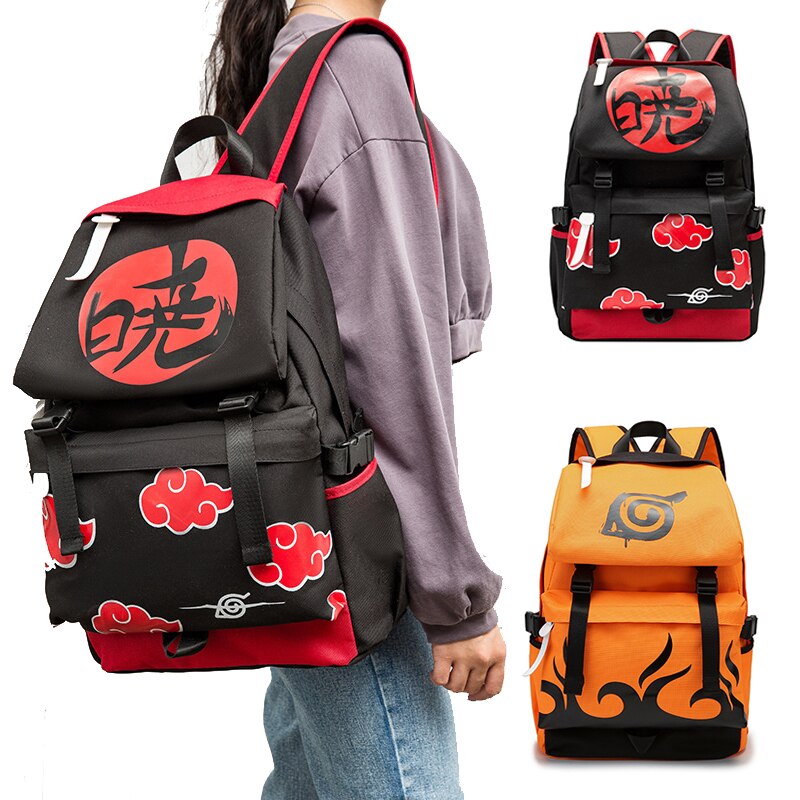 Naruto – Akatsuki and Uzumaki Clan Themed Backpacks (2 Designs) Bags & Backpacks
