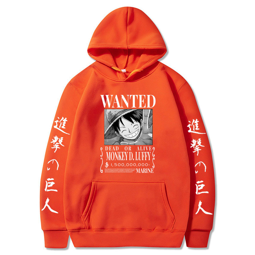 One Piece – Luffy Wanted Poster Themed Amazing Hoodies (10 Designs) Hoodies & Sweatshirts