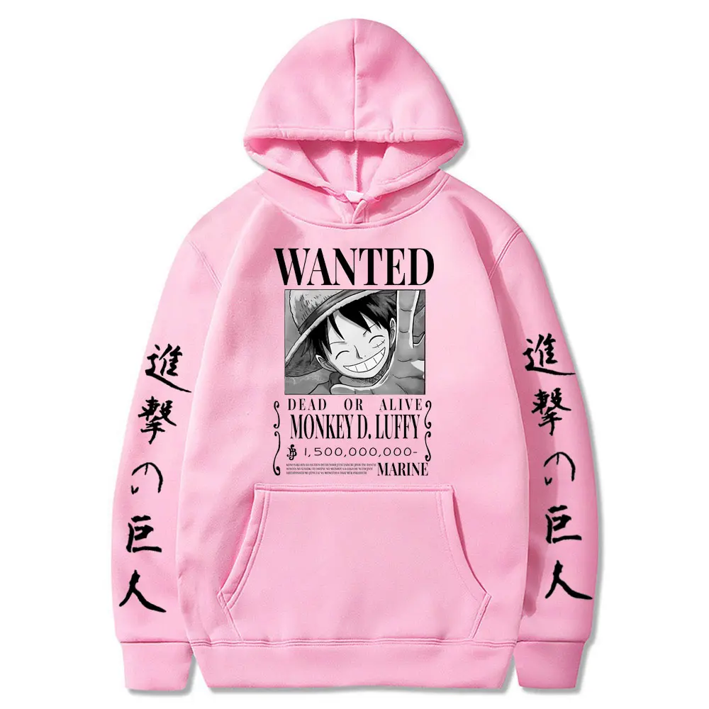 One Piece Hoodie - Luffy Wanted Poster Themed Amazing Hoodies