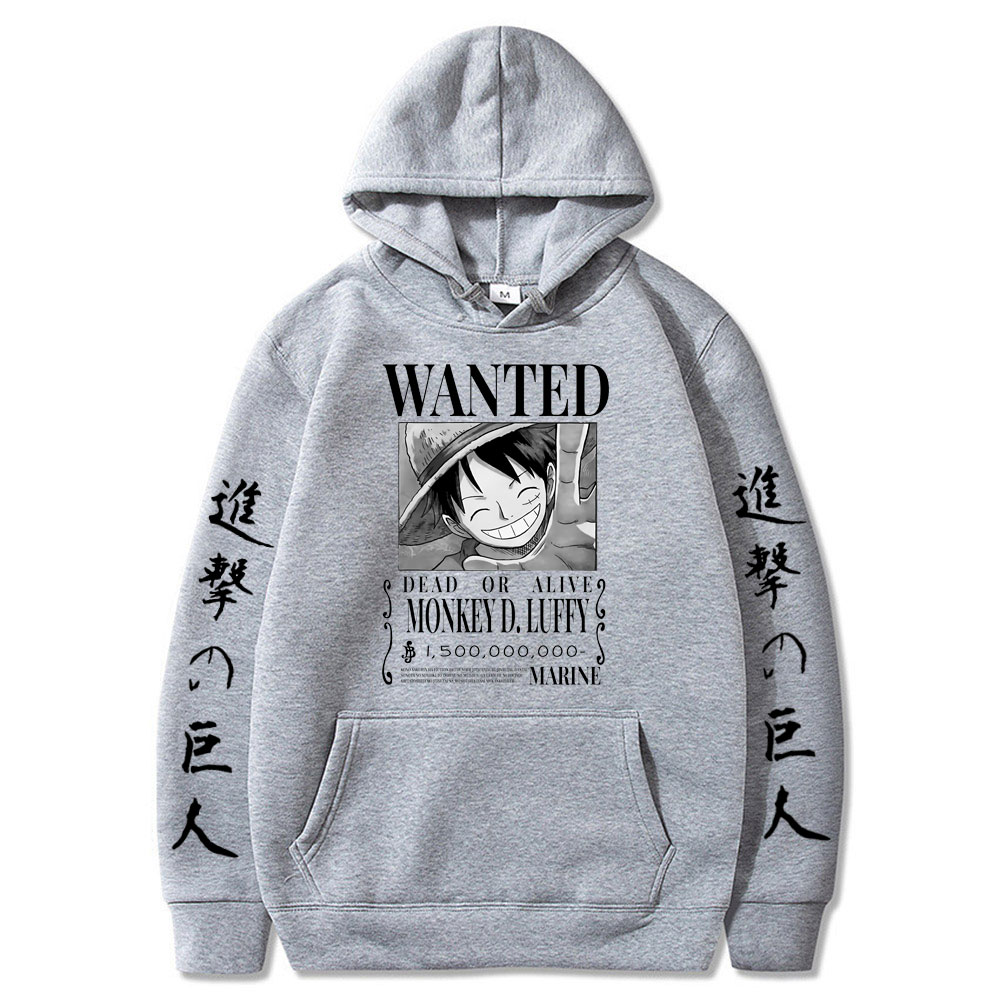 One Piece – Luffy Wanted Poster Themed Amazing Hoodies (10 Designs) Hoodies & Sweatshirts