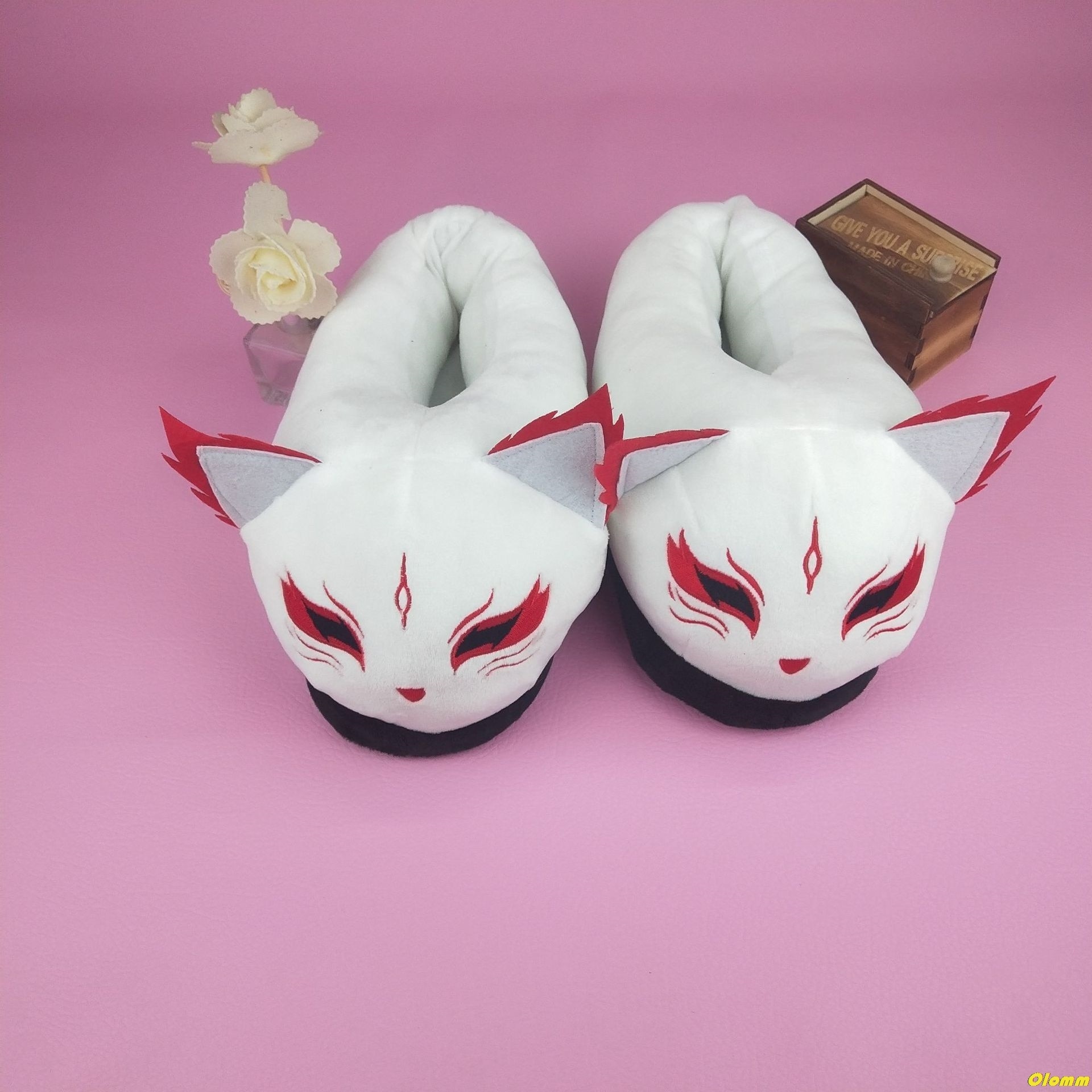 Cat x Dragon Themed Cute and Soft Winter Slippers for Indoor Shoes & Slippers