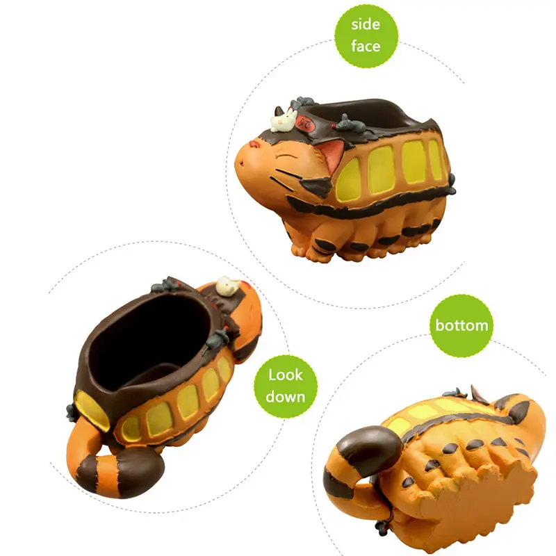 My Neighbor Totoro – Catbus Themed Cute Flower Pot (2 Designs) Action & Toy Figures