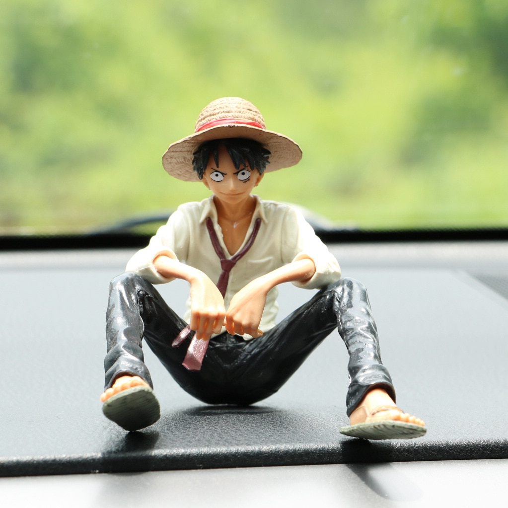 One Piece & OreGairu – Luffy & Yukino Themed Premium PVC Action Figures for Car and Home (4 Designs) Car Decoration
