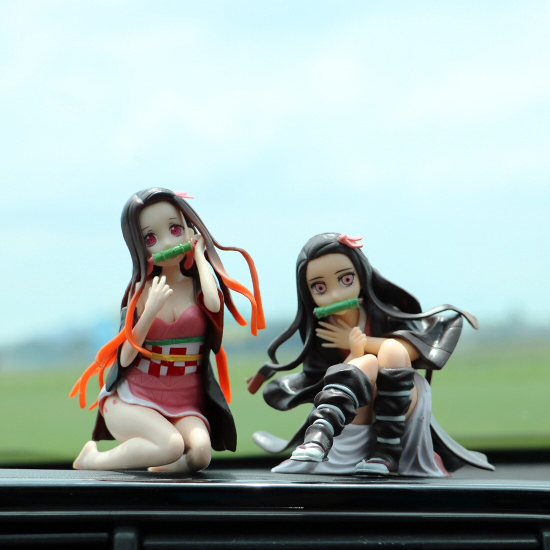 Demon Slayer – Nezuko Themed Cute PVC Action Figures for Car and Home (2 Designs) Car Decoration