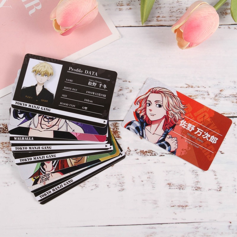 Tokyo Revengers – Different Characters Themed Cool ID Cards (10+ Designs) Pens & Books
