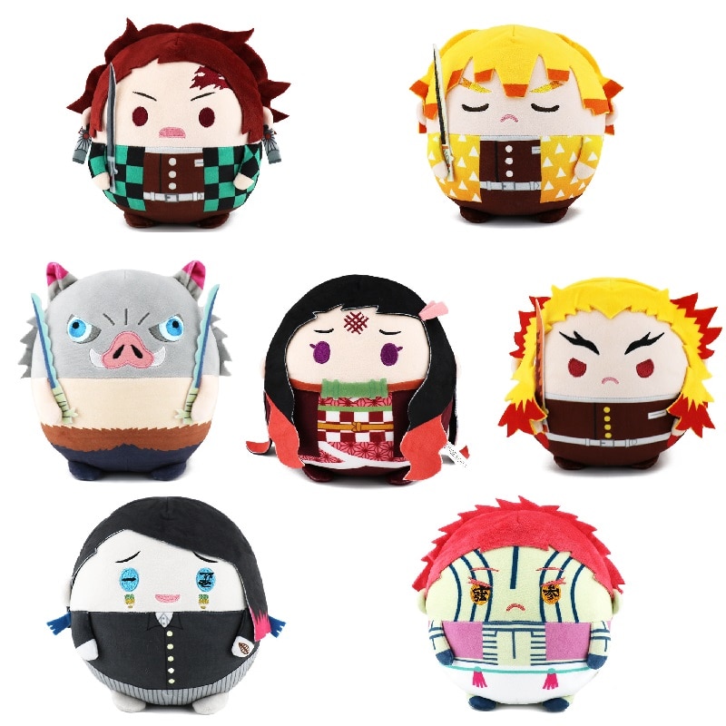 Demon Slayer – Different Chubby Character Themed Cute Plush Dolls (7 Designs) Dolls & Plushies