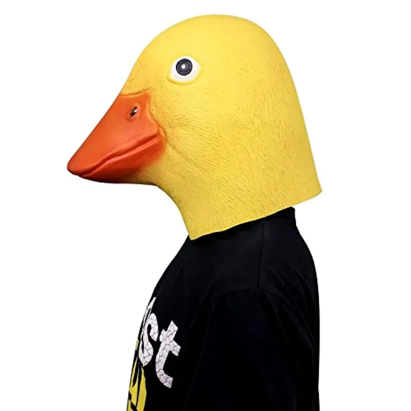 Cute Yellow Duck Full Face Mask for Halloween Face Masks