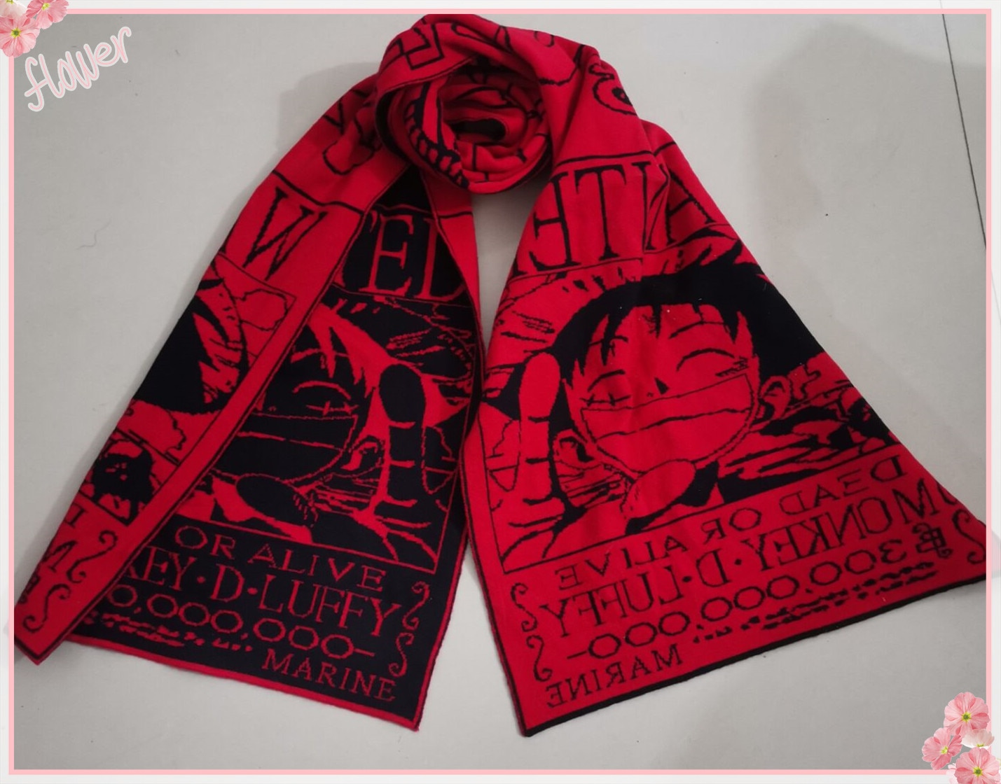 One Piece – Different Characters Themed Warm Scarves (4 Designs) Cosplay & Accessories