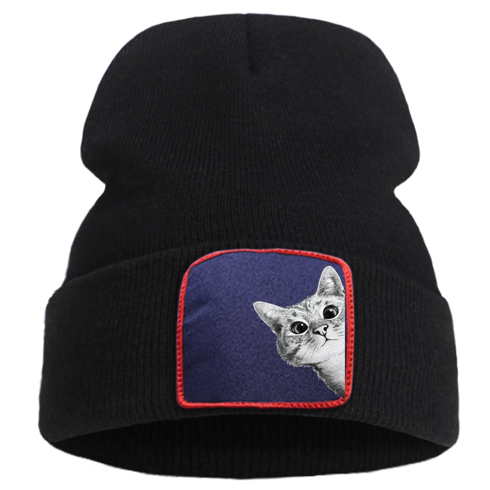 Adorable and Funny Cats Themed Comfortable Beanie Hats (15+ Designs) Caps & Hats